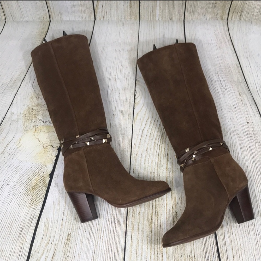 NWOT Antonio Melani Binx Brown Knee High Boots